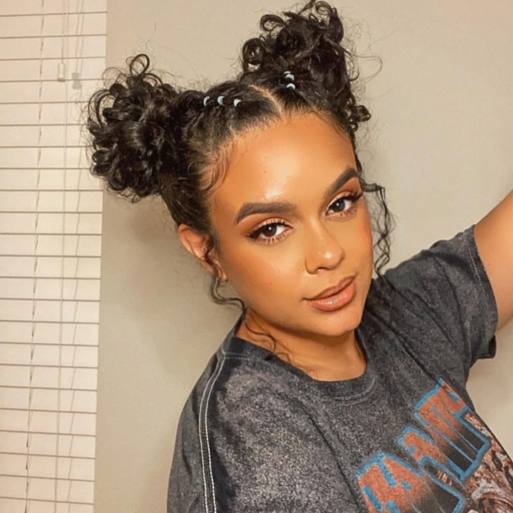 Curly hair up Ideas